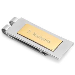 Stainless Steel Personalized Spring Loaded Money Clip