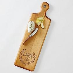 Personalized Family Gather Plank Serving Board