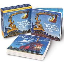Goodnight, Construction Site and Steam Train Boxed Book Set