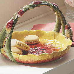 Hand Painted Tulip Basket