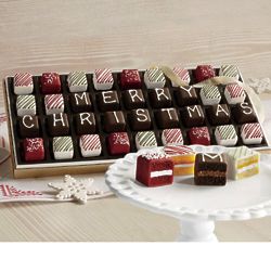2 Boxes of Merry Christmas Petits Fours