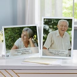 Personalized Memorial Glass Photo Frame