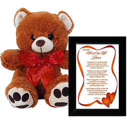 Love of My Life Poem with Teddy Bear