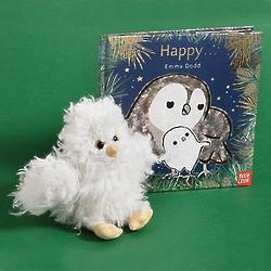 Happy Children's Book with Owlet Plush