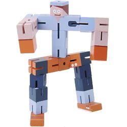 Twisting Cube Puzzle Boy in Orange and Blue