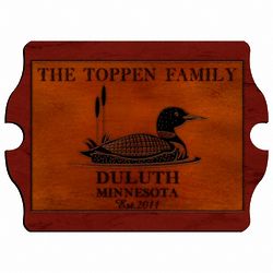 Personalized Loon Vintage Cabin Sign