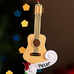 Personalized Acoustic Guitar Ornament