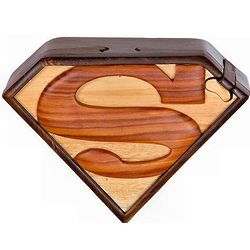 Superman Secret Wooden Puzzle Box