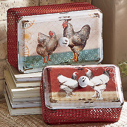 Rooster Storage Boxes