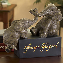 Higher Ground Elephant Figurine