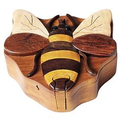 Bee Secret Wooden Puzzle Box