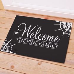 Personalized Spider Web Welcome Doormat