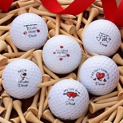 Valentine's Day Personalized Nike Mojo Golf Ball Set