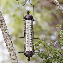 Bird Feeder with Outdoor Thermometer