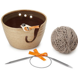 Birdie Yarn Bowl Knitting Kit