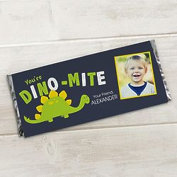 Custom Photo Dino-Mite Candy Bar Wrappers