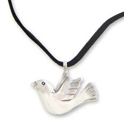 Dove of Peace Sterling Silver Pendant