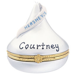 Personalized Hershey's Kiss Hinged Box