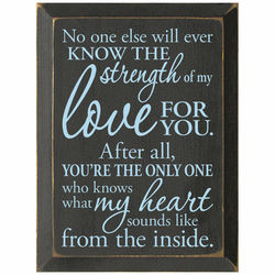 My Love For You Plaque