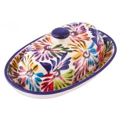 Dance of Colors Ceramic Butter Dish