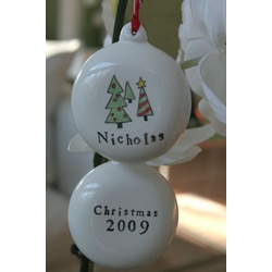 Personalized Ceramic Christmas Trees Ornament