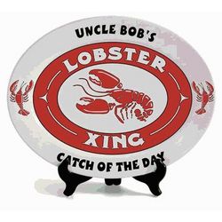 Personalized Oval Lobster Platter