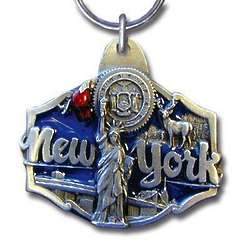 New York Statue of Liberty Pewter Key Ring