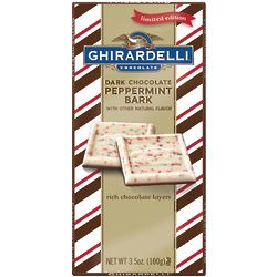 Ghirardelli Dark Chocolate Peppermint Bark 3.5oz Bar