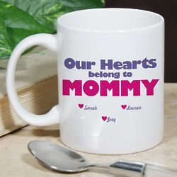 Our Hearts Belong To Personalized Coffee Mug