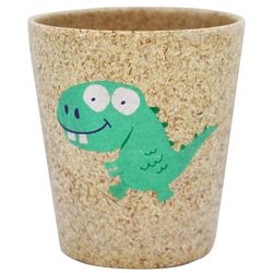 Kid's Bathroom Storage and Rinse Cup with Dino Design