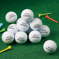One Dozen Zero Friction Personalized Golf Balls