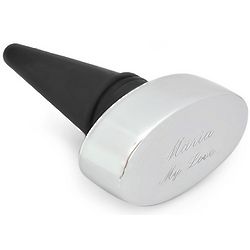 Oval Top Personalized Wine Stopper