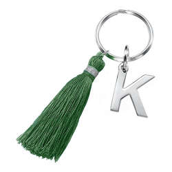 Personalized Initial and Tassel Keychain