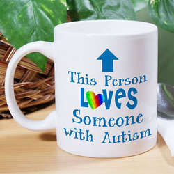 Love Someone with Autism Ceramic Mug