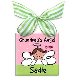 Grandma's Angel Girl's Christmas Ornament