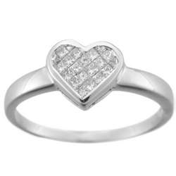 1/4 Carat Heart Shape Diamond Ring