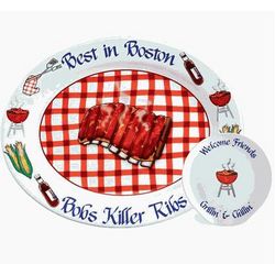 Personalized Barbecued Ribs Platter
