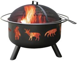 Big Sky Fire Pit with Wildlife Cutouts