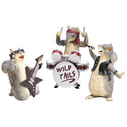 Wild Tails Rock Band Figurines
