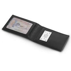 Leather Bifold Engraved Money Clip