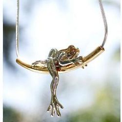 Rain Frog Dreams Gold Necklace