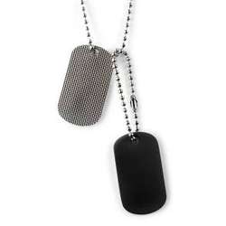 Double Dogtag Necklace for Men