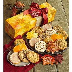 12 Assorted Autumn Greetings Cookies