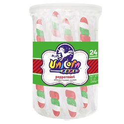 24 Mini Unicorn Peppermint Pops