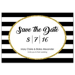 Personalized Glam Wedding Announcement Cards