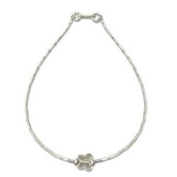 Thai Butterfly Silver Anklet