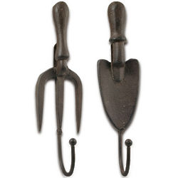 Cast Iron Hanging Garden Fork and Trowel