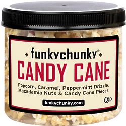 Funky Chunky Candy Cane Popcorn Jar