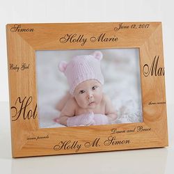 Personalized New Arrival Baby Wooden Photo Frame