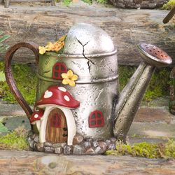 Miniature Fairy Garden Watering Can Home Garden Sculpture